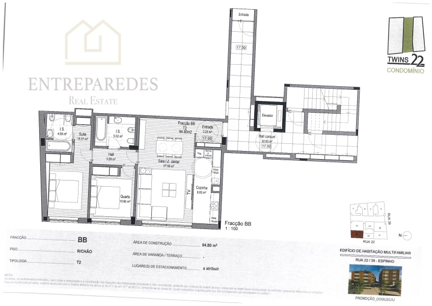 NEW 2 BEDROOM APARTMENT IN THE CENTER OF ESPINHO FOR PURCHASE, ESPINHO, AVEIRO - PORTUGAL